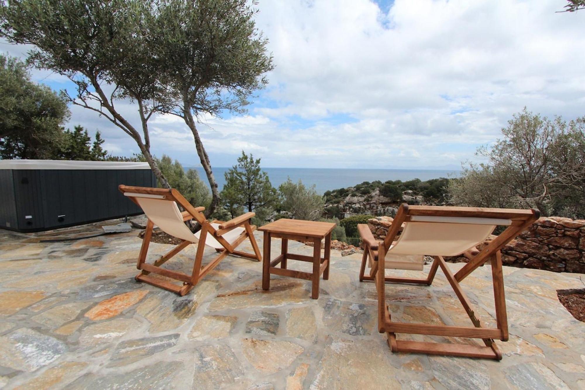 Villa Rouvis With Outdoor Hot Tub Ligaridia Екстер'єр фото
